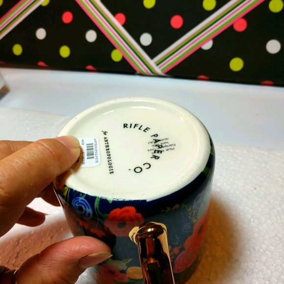 SOLD!! - 🆕 Anthropologie Floral Monogram D Cup/Mug - Picture 8 of 10